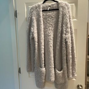 Free People fuzzy cardigan